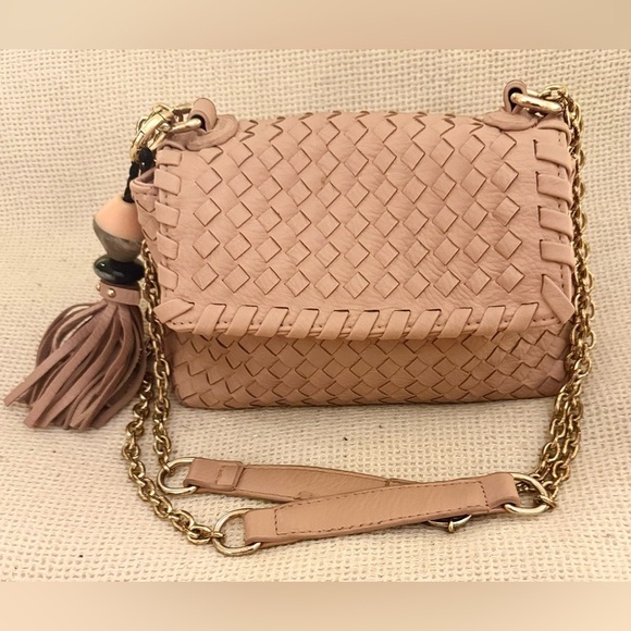 Sondra Roberts Handbags - Sondra Roberts Pink Woven Crossbody Bag